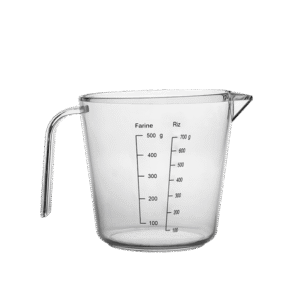 Verre doseur 1L en plastique alimentaire